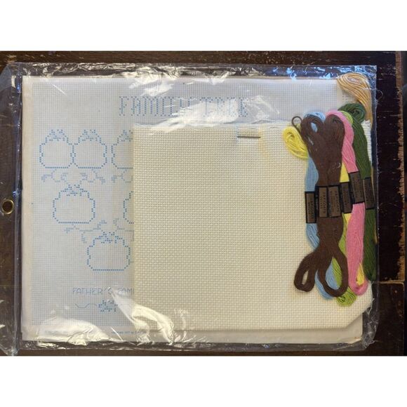 Vintage Cross Roads counted cross stitch by Soo-Z Family Tree Sampler With Floss - Picture 2 of 2